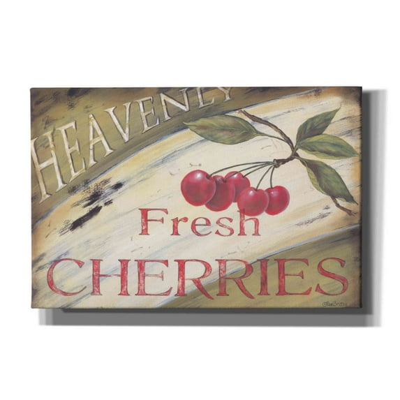 Epic Graffiti 'Heavenly Cherries' by Pam Britton, Canvas Wall Art, 18"x12"