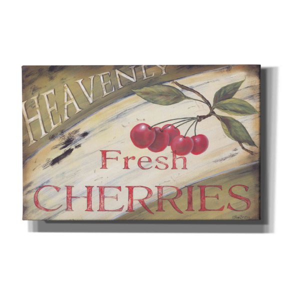 Epic Graffiti 'Heavenly Cherries' by Pam Britton, Canvas Wall Art, 40"x26"