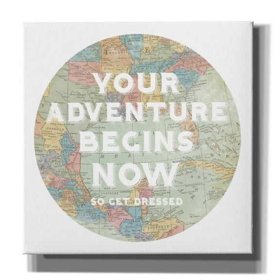 Epic Graffiti 'Hemisphere I' by Sue Schlabach, Canvas Wall Art, 37"x37"