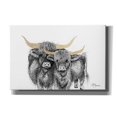 thumbnail image 1 of Epic Graffiti 'Highland Cattle' by Hollihocks Art, Canvas Wall Art, 18"x12", 1 of 2