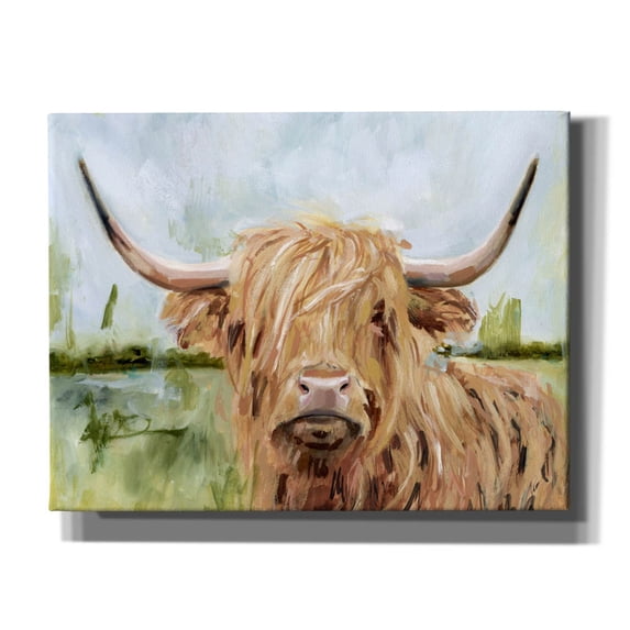 Epic Graffiti 'Highland Grazer I' by Victoria Borges, Canvas Wall Art, 34"x26"