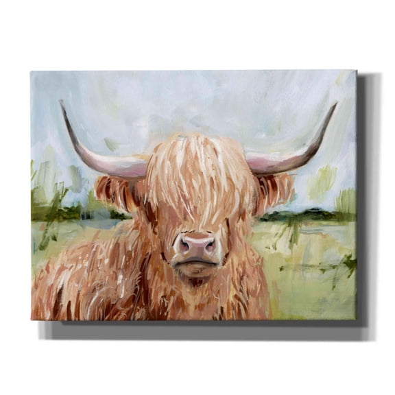 Epic Graffiti 'Highland Grazer II' by Victoria Borges Giclee Canvas Wall Art, 34"x26"