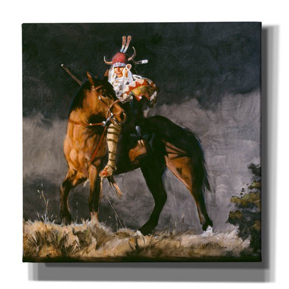 Epic Graffiti 'Hill Top 2' by J. E. Knauf, Canvas Wall Art, 12"x12"