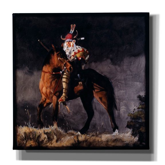 Epic Graffiti 'Hill Top' by J. E. Knauf, Canvas Wall Art, 18"x18"