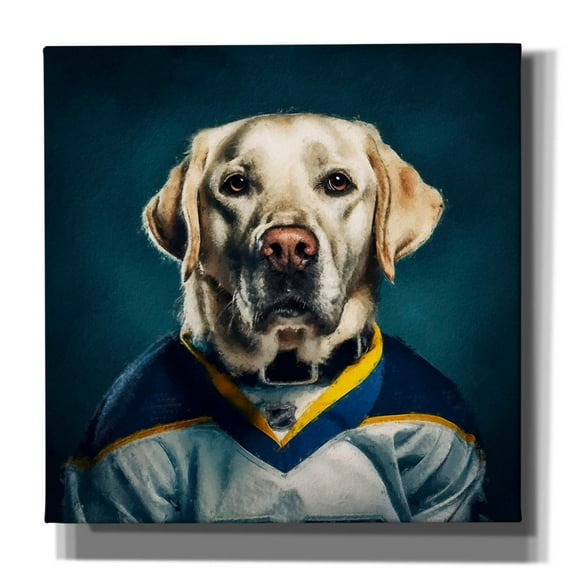 Epic Graffiti 'Hockey 7'  by Sean Parnell Canvas Wall Art, 37" x 37"