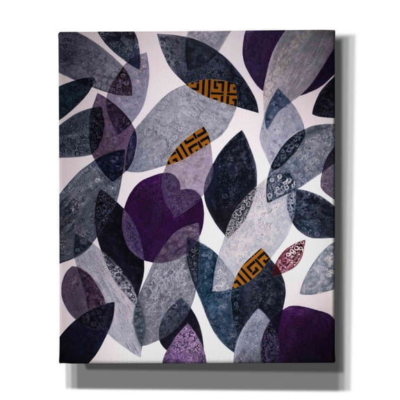 Epic Graffiti 'Hojas Petreas I' by Daniela Fedele, Giclee Canvas Wall Art, 20"x24"