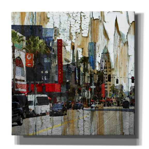 Epic Graffiti 'Hollywood Boulevard' by Irena Orlov, Canvas Wall Art, 12"x12"