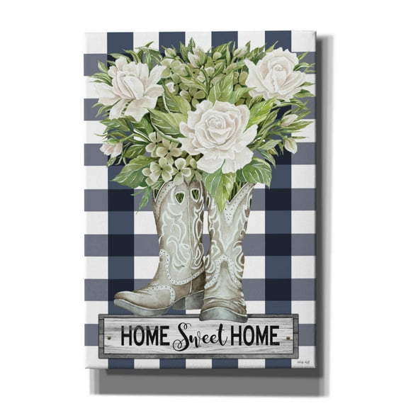 Epic Graffiti 'Home Sweet Home Cowboy Boots' by Cindy Jacobs, Canvas Wall Art, 18"x26"