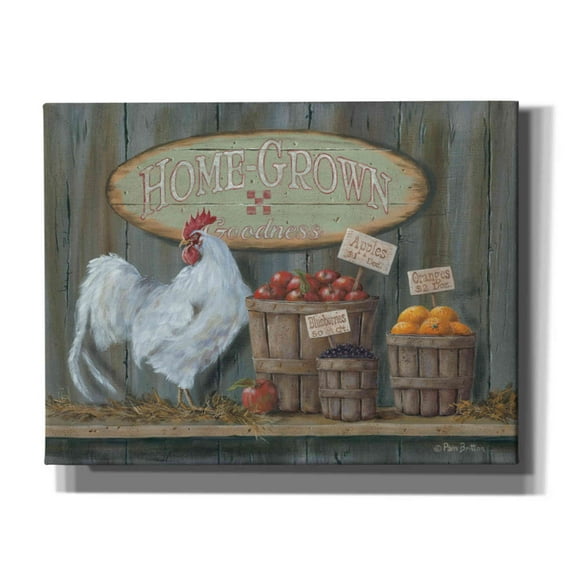 Epic Graffiti 'Homegrown Goodness' by Pam Britton, Canvas Wall Art, 34"x26"