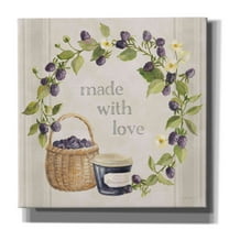 Epic Graffiti 'Homemade Happiness IX' by Silvia Vassileva, Canvas Wall Art, 26"x26"