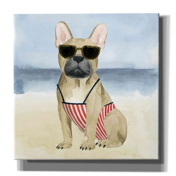 Epic Graffiti 'Hot Dog I' by Grace Popp, Canvas Wall Art, 12"x12"