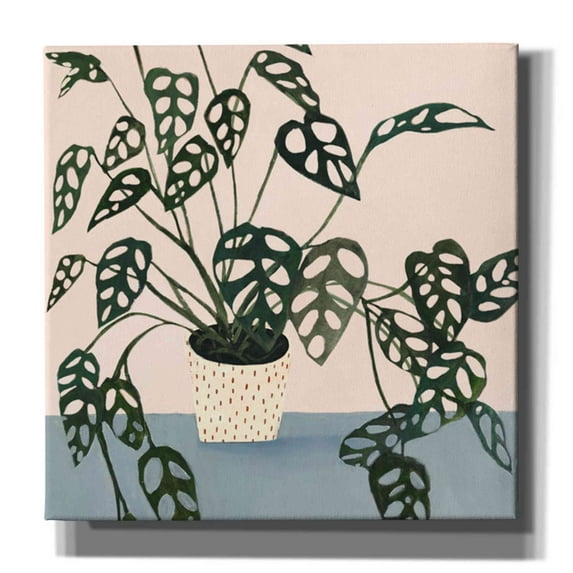 Epic Graffiti 'Houseplant I' by Victoria Borges Canvas Wall Art, 18"x18"