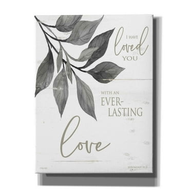 Epic Graffiti 'I Have Loved You' by Cindy Jacobs, Canvas Wall Art, 12"x16"