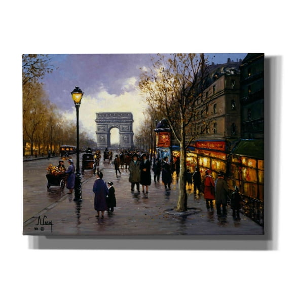 Epic Graffiti 'I love you Paris' by Anthony Casay, Canvas Wall Art, 16"x12"