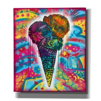 Epic Graffiti 'Ice Cream Cone' by Dean Russo, Canvas Wall Art, 26"x30"