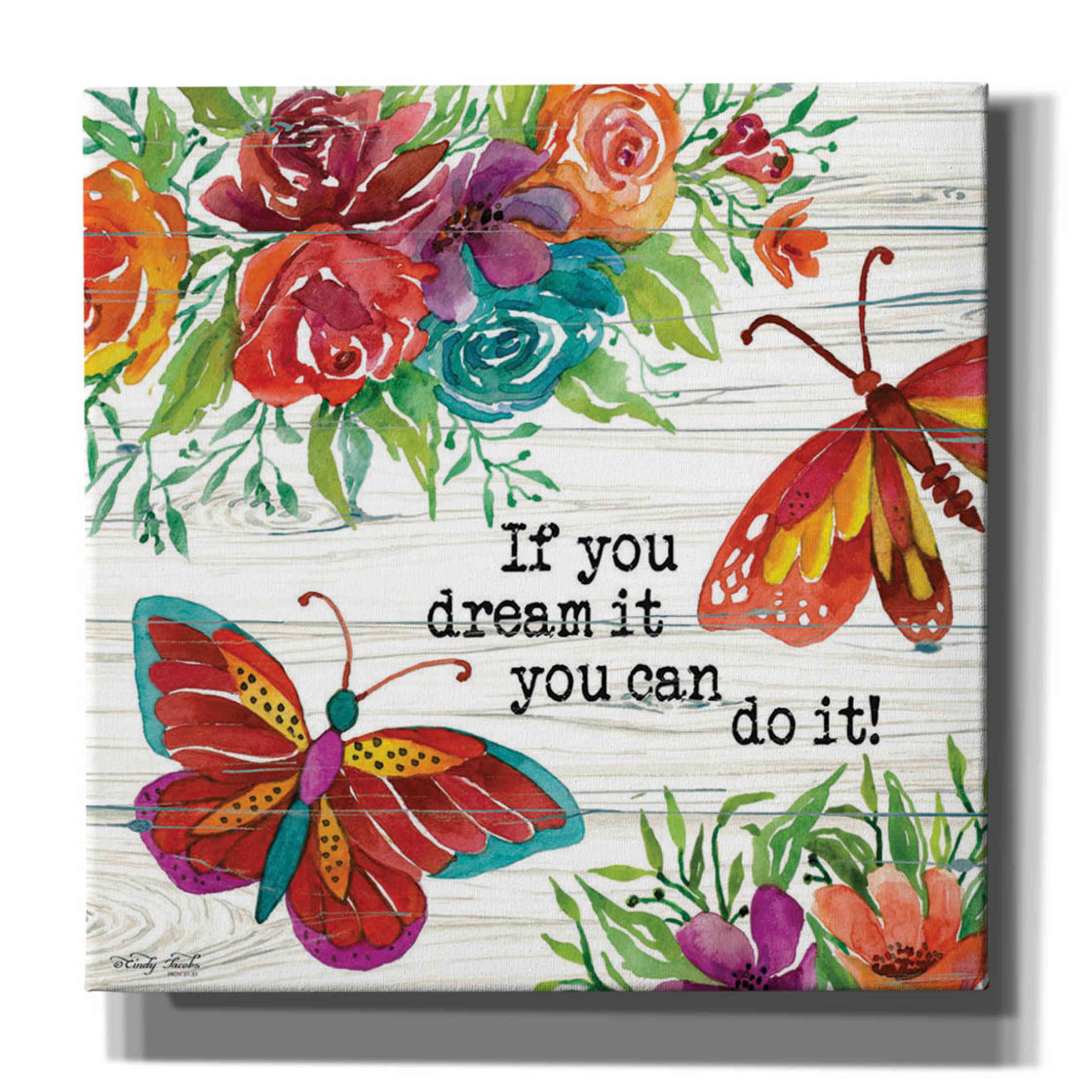 Epic Graffiti 'If You Can Dream It' by Cindy Jacobs, Canvas Wall Art ...