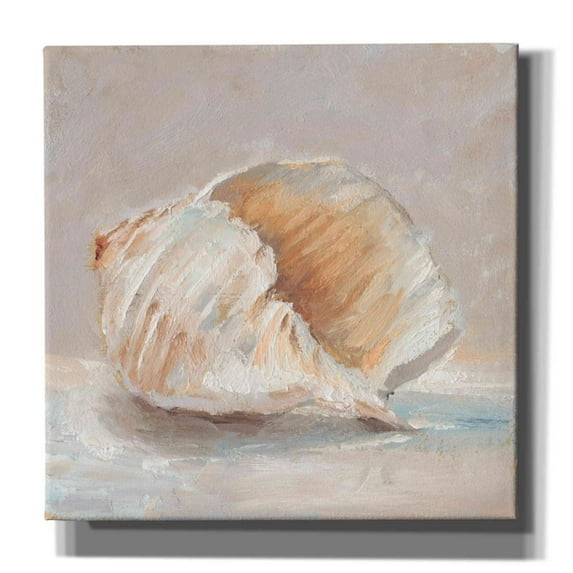 Epic Graffiti "Impressionist Shell Study IV" by Ethan Harper, Canvas Wall Art, 18"x18"