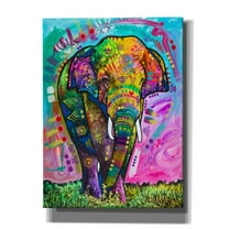 Epic Graffiti 'Indian Elephant' by Dean Russo, Canvas Wall Art, 40"x54"