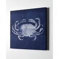 thumbnail image 1 of Epic Graffiti  "Indigo Crab" by Linda Woods, Giclee Canvas Wall Art 12"x12", 1 of 2