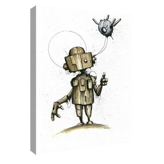Epic Graffiti 'Ink Bot 1.0' by Craig Snodgrass, Canvas Wall Art, 26"x40"