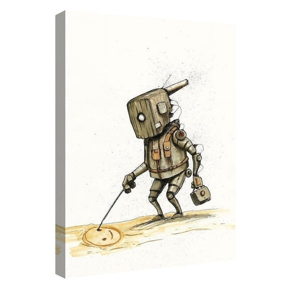 Epic Graffiti "Ink Bot 3.0" by Craig Snodgrass, Giclee Canvas Wall 18"x26"