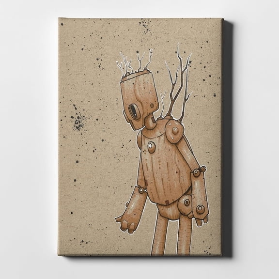 Epic Graffiti "Ink Bot Tree" by Craig Snodgrass, Giclee Canvas Wall 12"x18"