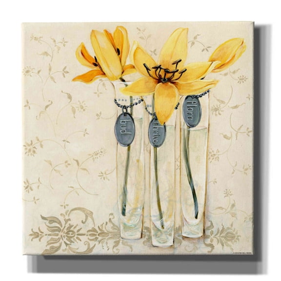 Epic Graffiti 'Inspired Yellow' by Jadei Graphics, Canvas Wall Art, 12"x12"