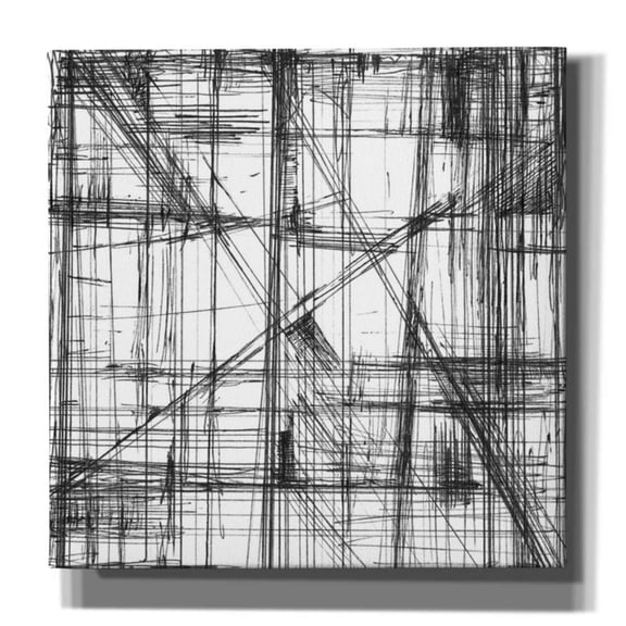 Epic Graffiti 'Intersect II' by Ethan Harper, Canvas Wall Art, 37"x37"