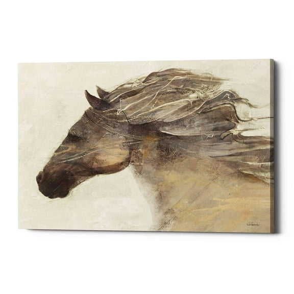 Epic Graffiti 'Into the Wind Ivory Crop' by Albena Hristova, Canvas Wall Art, 26"x18"