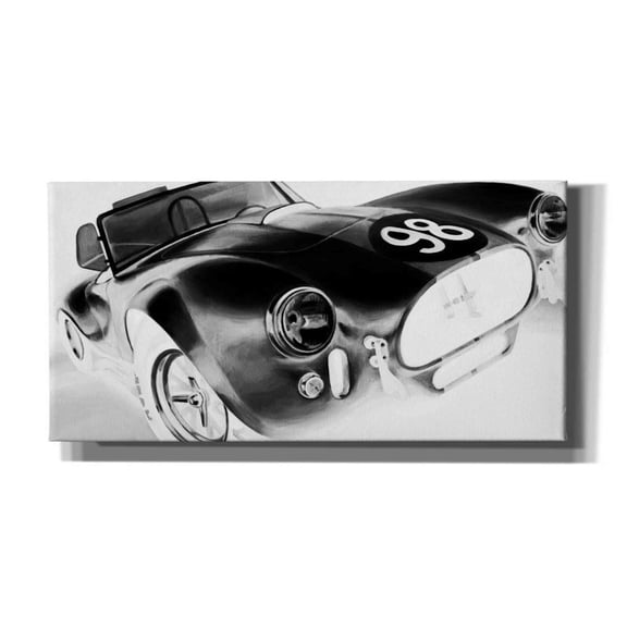 Epic Graffiti 'Inverted Vintage Racing I' by Ethan Harper, Giclee Canvas Wall Art, 24"x12"