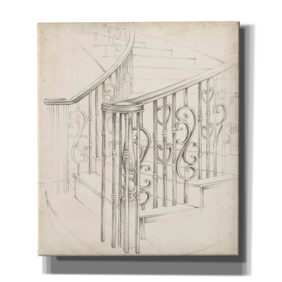 Epic Graffiti "Iron Railing Design II" by Ethan Harper, Canvas Wall Art, 26"x30"
