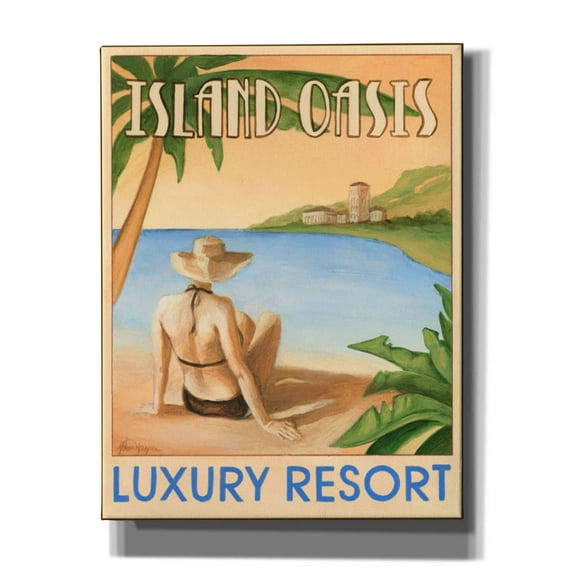 Epic Graffiti 'Island Oasis' by Ethan Harper Canvas Wall Art, 26"x34"