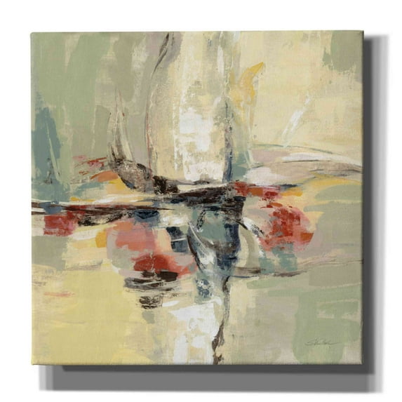 Epic Graffiti 'Island Vibe' by Silvia Vassileva, Canvas Wall Art, 37"x37"