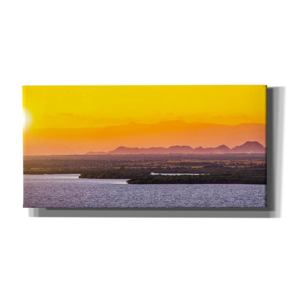 Epic Graffiti 'Islands In The Sunset' by Jonathan Ross, Canvas Wall Art, 40"x20"