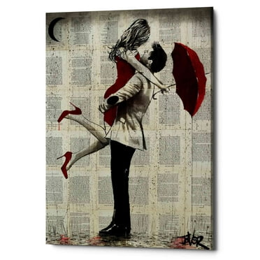 Epic Graffiti  "It Rained" by Loui Jover, Giclee Canvas Wall Art, 12"x18" 12" x 18"