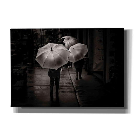 Epic Graffiti 'It Was A Rainy Day No 13' by Brian Carson, Giclee Canvas Wall Art, 26"x18"
