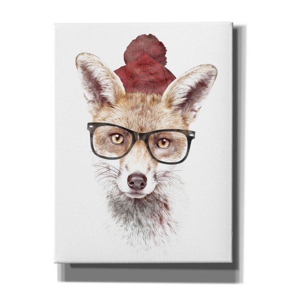 Epic Graffiti 'It’s Pretty Cold Outside' by Robert Farkas, Giclee Canvas Wall Art, 12"x16"