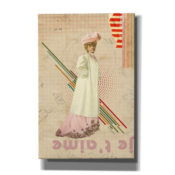 Epic Graffiti 'Je T'aime' by Elo Marc, Canvas Wall Art, 12"x18"