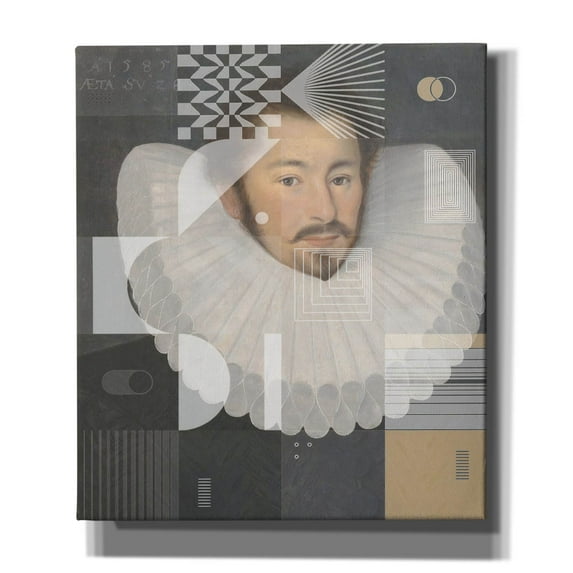 Epic Graffiti 'John Bettes Gentleman Modern 3' by Irena Orlov, Canvas Wall Art, 26"x30"