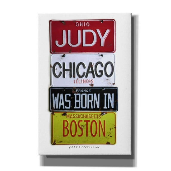 Epic Graffiti 'Judy Chicago' by Gregory Constantine, Giclee Canvas Wall Art, 12"x18"