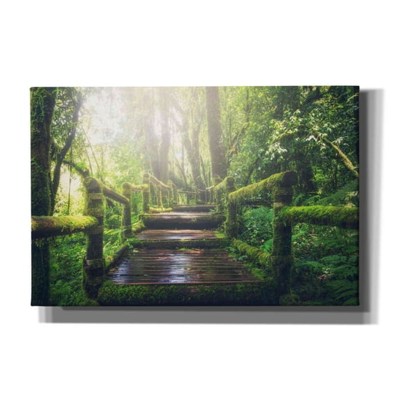 Epic Graffiti 'Jungle' by Epic Portfolio, Giclee Canvas Wall Art, 18"x12"