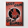 thumbnail image 1 of Epic Graffiti  "Keep Calm and Drop Bombs" by Craig Snodgrass, Giclee Canvas Wall 12" x 18", 1 of 4