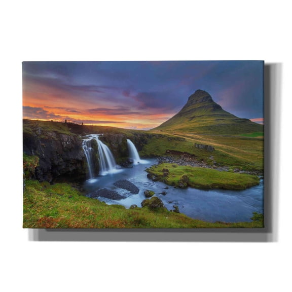 Epic Graffiti 'Kirkjufell' by Everlook Photography, Canvas Wall Art, 26"x18"
