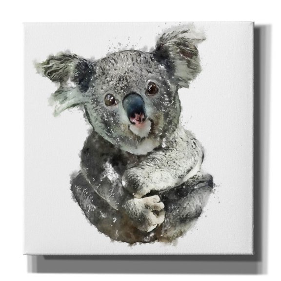 Epic Graffiti 'Koala Cuddle' by Kim Curinga, Canvas Wall Art, 26"x26"