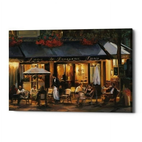 Epic Graffiti  "La Brasserie" by Marilyn Hageman, Giclee Canvas Wall Art, 12"x18" 12" x 18"