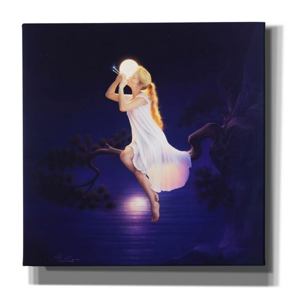 Epic Graffiti 'La Lumiere' by Kirk Reinert, Canvas Wall Art, 37"x37"