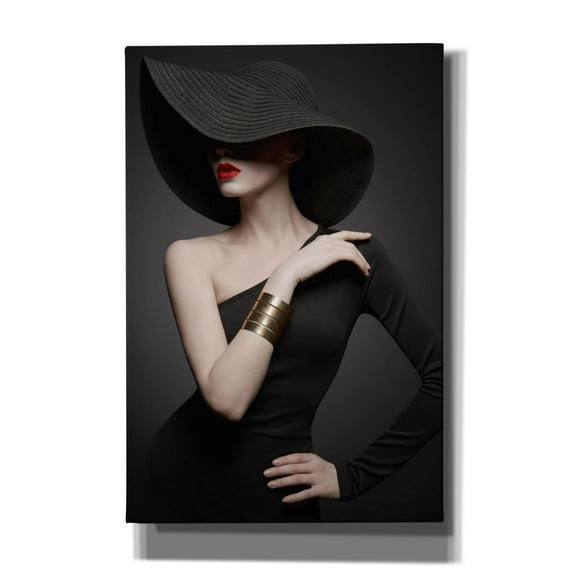 Epic Graffiti 'Lady in Black' by Epic Portfolio, Canvas Wall Art, 12"x18"