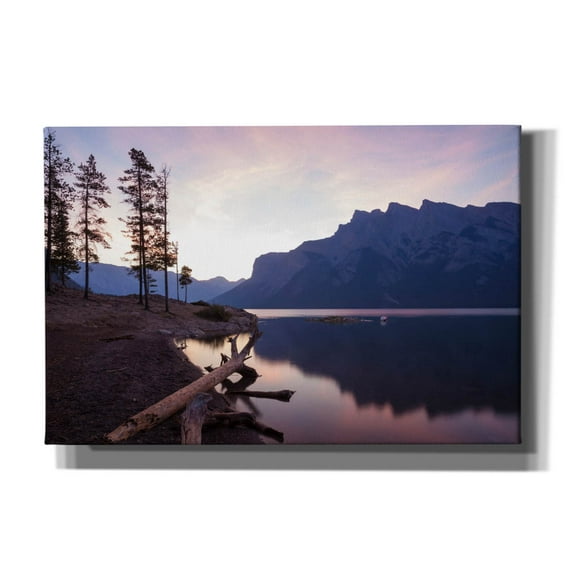 Epic Graffiti 'Lake Minnewanka 1' by Joe Reimer Photography, Canvas Wall Art, 18"x12"