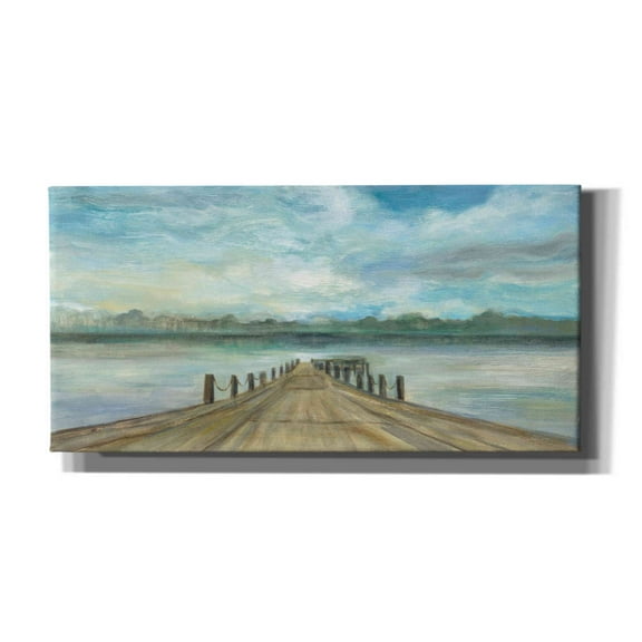 Epic Graffiti 'Lake Pier' by Silvia Vassileva, Canvas Wall Art, 40"x20"