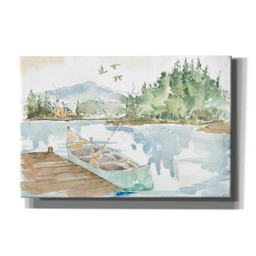 Epic Graffiti 'Lakehouse I' by Anne Tavoletti, Canvas Wall Art, 60"x40"